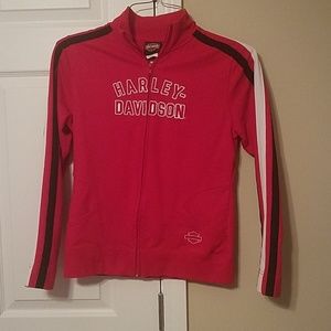 Zip up harley Davidson jacket